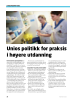 Unios politikk for praksis i høyere utdanning
