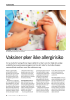 Vaksiner øker ikke allergirisiko