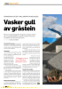 Vasker gull av gråstein
