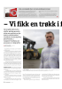- Vi fikk en trøkk i fjor