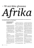 - Vi må ikke glemme Afrika