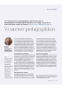 Vi savner pedagogikken