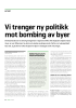 Vi trenger ny politikk mot bombing av byer