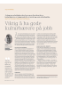 Viktig å ha gode kulturbærere på jobb