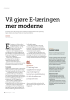 Vil gjøre E-læringen mer moderne