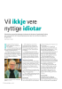 Vil ikkje vere nyttige idiotar