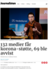 132 medier får korona-støtte, 69 ble avvist