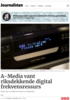 A-Media vant riksdekkende digital frekvensressurs