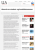 Absurd om student- og kandidatnummer