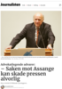 Advokatlegende advarer: - Saken mot Assange kan skade pressen alvorlig