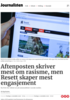 Aftenposten skriver mest om rasisme, men Resett skaper mest engasjement
