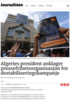 Algeries president anklager pressefrihetsorganisasjon for destabiliseringskampanje