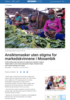 Ansiktsmasker uten stigma for markedskvinnene i Mosambik