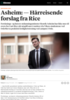 Asheim: - Hårreisende forslag fra Rice