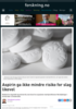 Aspirin ga ikke mindre risiko for slag likevel