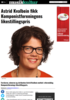 Astrid Kvalbein fikk Komponistforeningens likestillingspris