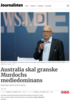 Australia skal granske Murdochs mediedominans