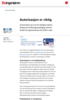 Autorisasjon er viktig