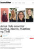 Avisa Oslo ansetter Karina, Maren, Martine og Tiril