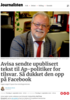 Avisa sendte upublisert tekst til Ap-politiker for tilsvar. Så dukket den opp på Facebook