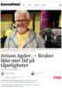 Avisen Agder: - Bruker ikke mer tid på tåpeligheter