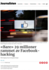 «Bare» 29 millioner rammet av Facebook-hacking