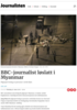 BBC-journalist løslatt i Myanmar