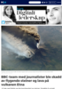 BBC-team med journalister ble skadd av flygende steiner og lava på vulkanen Etna
