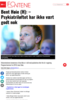 Bent Høie (H): - Psykiatriløftet har ikke vært godt nok
