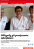 Billigsalg på pensjonerte sykepleiere