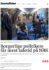 Borgerlige politikere får mest taletid på NRK