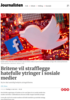 Britene vil strafflegge hatefulle ytringer i sosiale medier