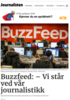 Buzzfeed: - Vi står ved vår journalistikk