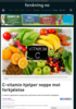 C-vitamin hjelper neppe mot forkjølelse