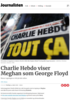 Charlie Hebdo viser Meghan som George Floyd