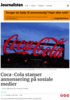 Coca-Cola stanser annonsering på sosiale medier