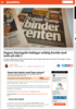 Dagens Næringsliv beklager uriktig forside med notis på side 7