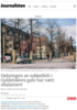 Dekningen av sykkelfelt i Gyldenløves gate har vært ubalansert
