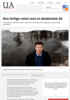 Den farlige veien mot et akademisk AS