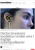 Derfor investerer mediehus verden over i daglige nyhetspodkaster