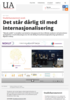Det står dårlig til med internasjonalisering