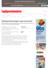 Detaljomsetningen opp 6 prosent