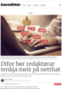 Difor bør redaktørar tenkja meir på netthat