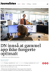 DN innså at gammel app ikke fungerte optimalt
