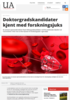 Doktorgradskandidater kjent med forskningsjuks