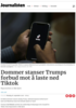 Dommer stanser Trumps forbud mot å laste ned Tiktok