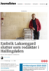 Embrik Luksengard slutter som redaktør i Hallingdølen