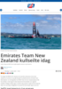 Emirates Team New Zealand kullseilte idag