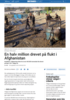En halv million drevet på flukt i Afghanistan