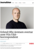 Erlend Ofte Arntsen overtar som VGs USA-korrespondent